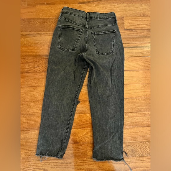 Black high rise skinny straight jeans - Picture 2 of 3